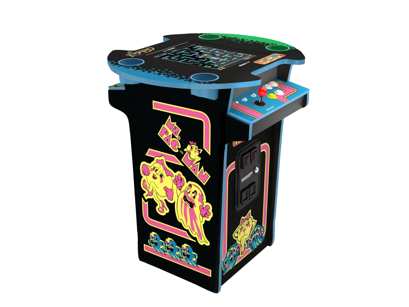 Table de bar Ms. PAC-MAN — Arcade1Up Ms. PAC-MAN Pub Table